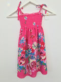 NEW Size 4-5 Years Girls Dress Beautiful Fuschia Pink Dress & necklace Sundress