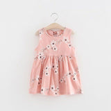 NEW Size 3-4 Years Girls Dress 100% Cotton Pink Floral Girls Dress