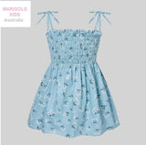 Girls Dress Size 6-9m/9-12m/12-18m/18-24m/2-3y New Blue Blossom Baby Girls Dress