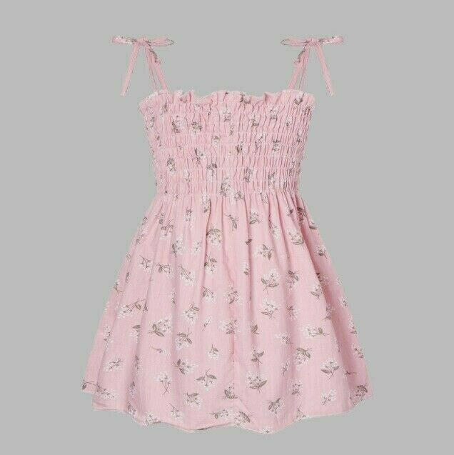 Girls Pink Floral Sundress