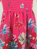 size 3-4 years new girls dress fuschia pink floral girls dress girls sundress