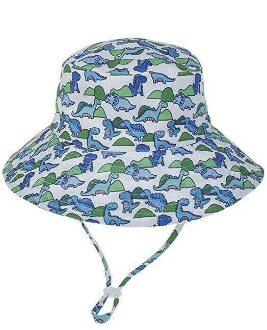 NEW Kids Sunhat for ages 6 months to 2 years Size 50cm Cute Dinosaur Sun Hat.