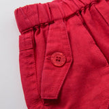 Boys Shorts New Size 3 Years Red Linen Boys Shorts Size 3Y