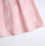 baby girls dress size 6-9m to 3 years pink daisy flutter sleeve baby dress