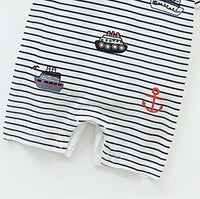 size 6-9m / 9-12 months new baby boys romper ship & anchor romper-select size