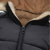 size 18-24m to 5y kids new girls boys black puffer jacket hooded teddy lined