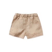 NEW  Size 24 months Baby Toddler Boys Shorts Boys Beige Natural Linen Shorts