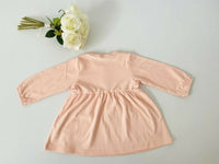 size 9-12m/12-18 months new toddler/baby girls dress pink long sleeve dress