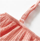 size 3-4 years girls dress coral pink flounce tassel pom pom girls dress