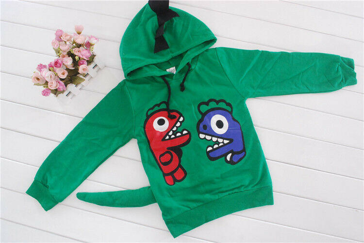 SOLD OUT- Boys Hoodie Jumper Toddler Boys Dinosaur Green Hoodie