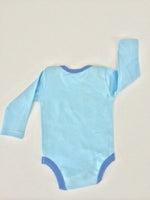 NEW Size 3-6 months  Baby Boys Blue ' 2 Cute for words' Bodysuit One piece