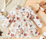 Baby/Toddler Girls Dress New Whimsical Forest Animals Baby Girls Dress