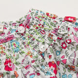 NEW Size 24 months Toddler Girls Dress 100% Cotton Floral Pink Hem Girls Dress