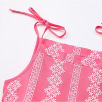 size  2-3 years girls dress new 100% cotton dark pink girls dress sundress