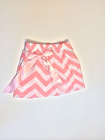 NEW Size 3 years Girls Skirt Pretty Pink Chevron Bow Mini Skirt Girls Clothing