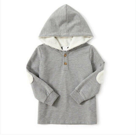 size 2y/3y/4y/6 years new boys hoodie top boys grey hoodie top  - select size