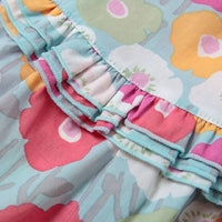 girls dress size 24 months cotton blue floral flutter sleeve baby girls dress