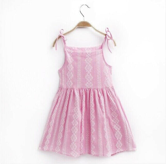 girls dress size 2-3 years new 100% Cotton light pink girls dress