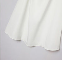 NEW Size 4-5 Years Girls Dress Flower Applique White Ruffle Top Girls Dress