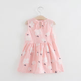 size 6-9 months new baby girls dress 100% cotton floral pink baby girls dress