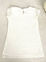 NEW Size 3-4 Years Girls Dress  Ivory White Soft Lace Girls Dress Party/Formal