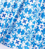Girls Dress Size 2 Years New Blue Floral Mosaic Print  Girls Maxidress