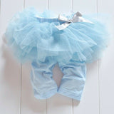 NEW Size 0 to 3 months Newborn Baby Leggings Baby Girls Blue Tutu Leggings