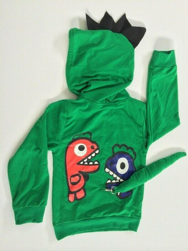 SOLD OUT- Boys Hoodie Jumper Toddler Boys Dinosaur Green Hoodie