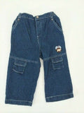 NEW Size 12 months Boys Jeans Cute Dark Denim Mountain Patch Jeans