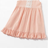 Girls Dress New Size 2 years 100% Cotton Pretty Pink Ruffle Hem Girls Dress