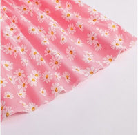 size 12-18 months new toddler girls dress 100% cotton daisy pink girls dress