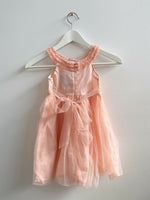 size 2 years new toddler girls dress pink cleo neck lace tulle girls dress