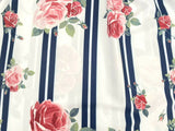 size 2/3/4/6/8 years new girls dress navy & white love & roses stripe dress