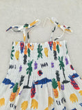 NEW Size 6-9 months Baby Girls Dress Hawaii Tropical Print Dress Baby Dress