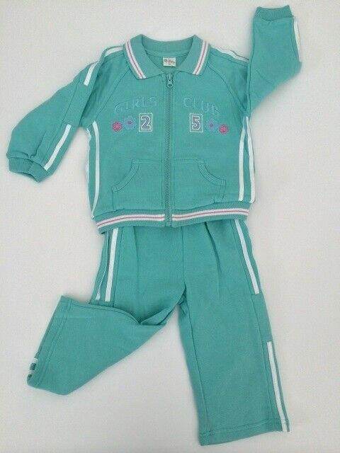 NEW Size 18 months Size 1 Toddler Tracksuit Girls Blue 'Girls Club' Tracksuit - MARIGOLD 