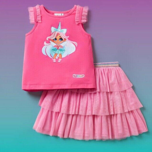 Hairdorables Unicorn Willow Pink Top and Skirt Set Hairdorables Outfit - MARIGOLD 