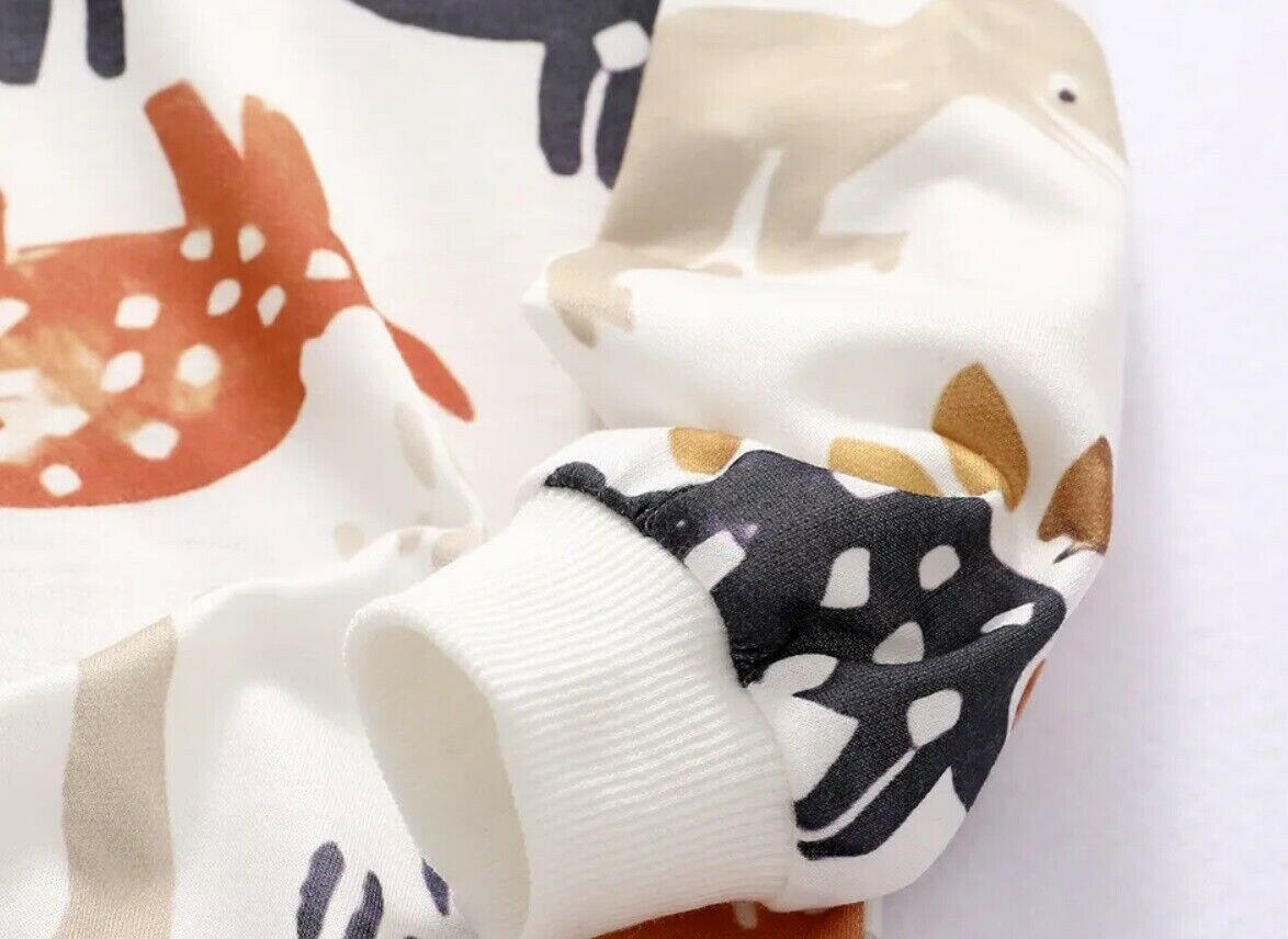 Baby Boys Dinosaur Print Long Sleeve Top - MARIGOLD 