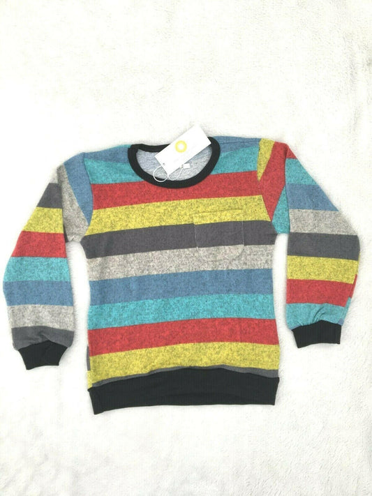 Boys Colour Striped Long Sleeve Top (2 Years) - MARIGOLD 