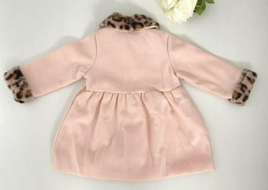 girls coat baby pink leopard lightweight coat girls jacket new - MARIGOLD 