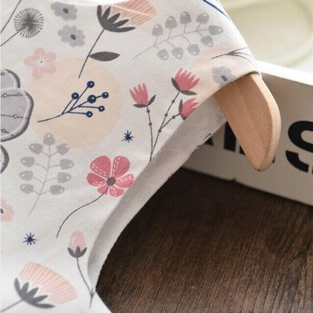Girls Dress New Pink Grey Butterfly Floral Girls Dress 100% Cotton Girls Dress - MARIGOLD 
