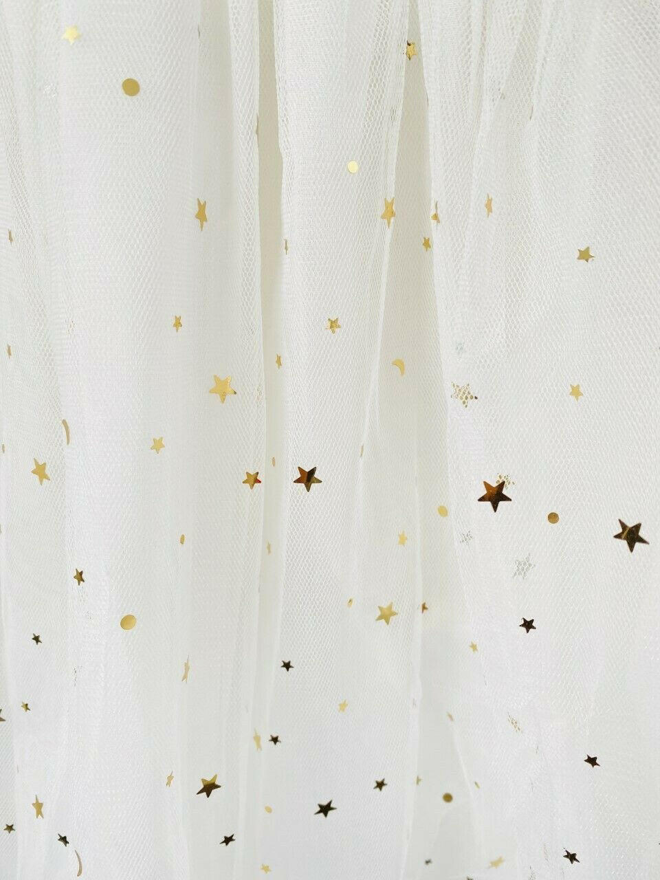 Gold Star Girls Dress Gold Sprinkle Tulle Girls Dress - MARIGOLD 