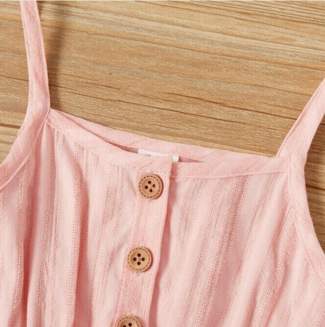 Pink and Floral Print Belted Tank Dress - MARIGOLD 