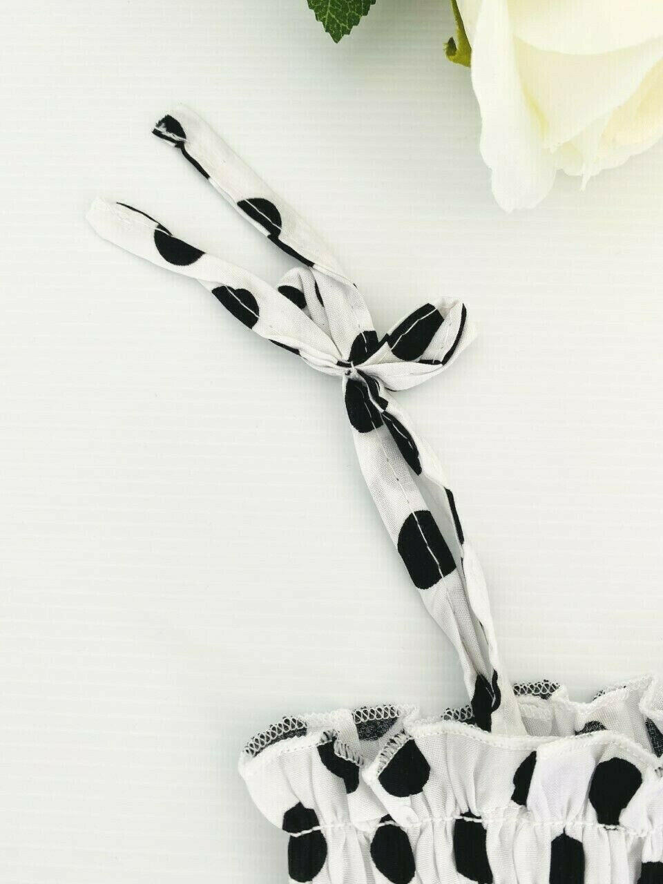 Girls Dress Baby Girls Dress Toddler Dress New Black Polkadot Girls Dress - MARIGOLD 