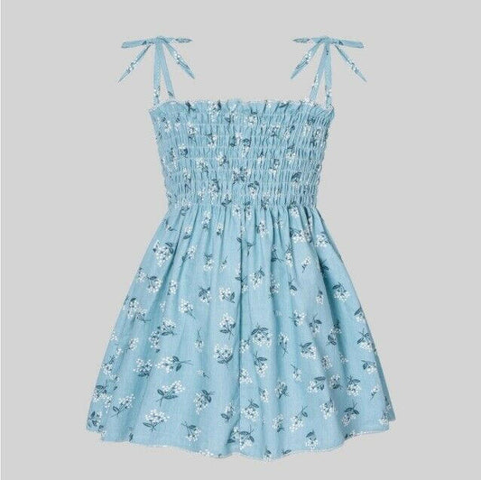 Girls Dress Size 6-9m/9-12m/12-18m/18-24m/2-3y New Blue Blossom Baby Girls Dress - MARIGOLD 