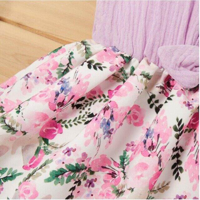 size 12-18 months new girls dress lilac and pink floral girls dress -1 left ! - MARIGOLD 
