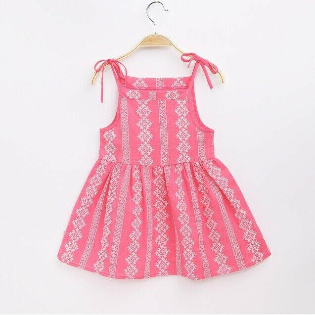 Baby Girls Dark Pink Floral Sundress - 9-12 Months - MARIGOLD 