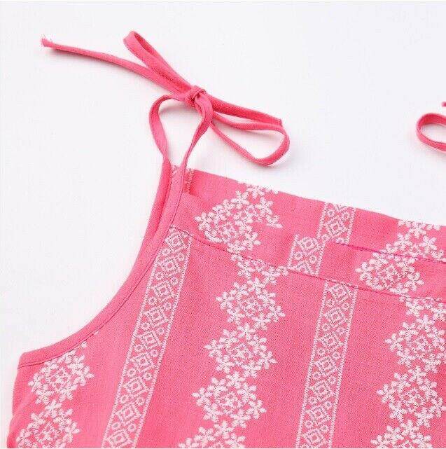 Baby Girls Dark Pink Floral Sundress - 9-12 Months - MARIGOLD 