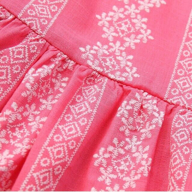 Baby Girls Dark Pink Floral Sundress - 9-12 Months - MARIGOLD 