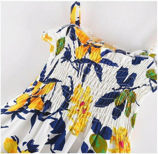 NEW Size 12-18 months Toddler Girls Dress 100% Cotton Yellow Lily Girls Dress - MARIGOLD 