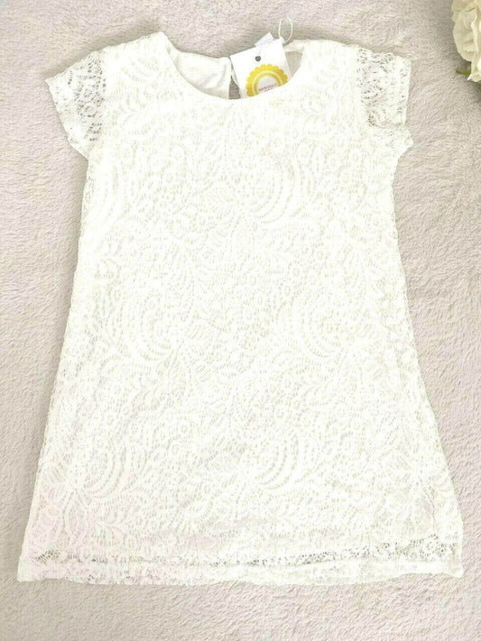 NEW Size 3-4 Years Girls Dress Ivory White Soft Lace Girls Dress Party/Formal - MARIGOLD 